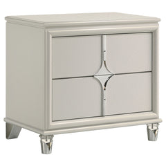Orleans Furniture - Coaster - Olivia 2-drawer Nightstand Bedside Table Pearl White - 224952
