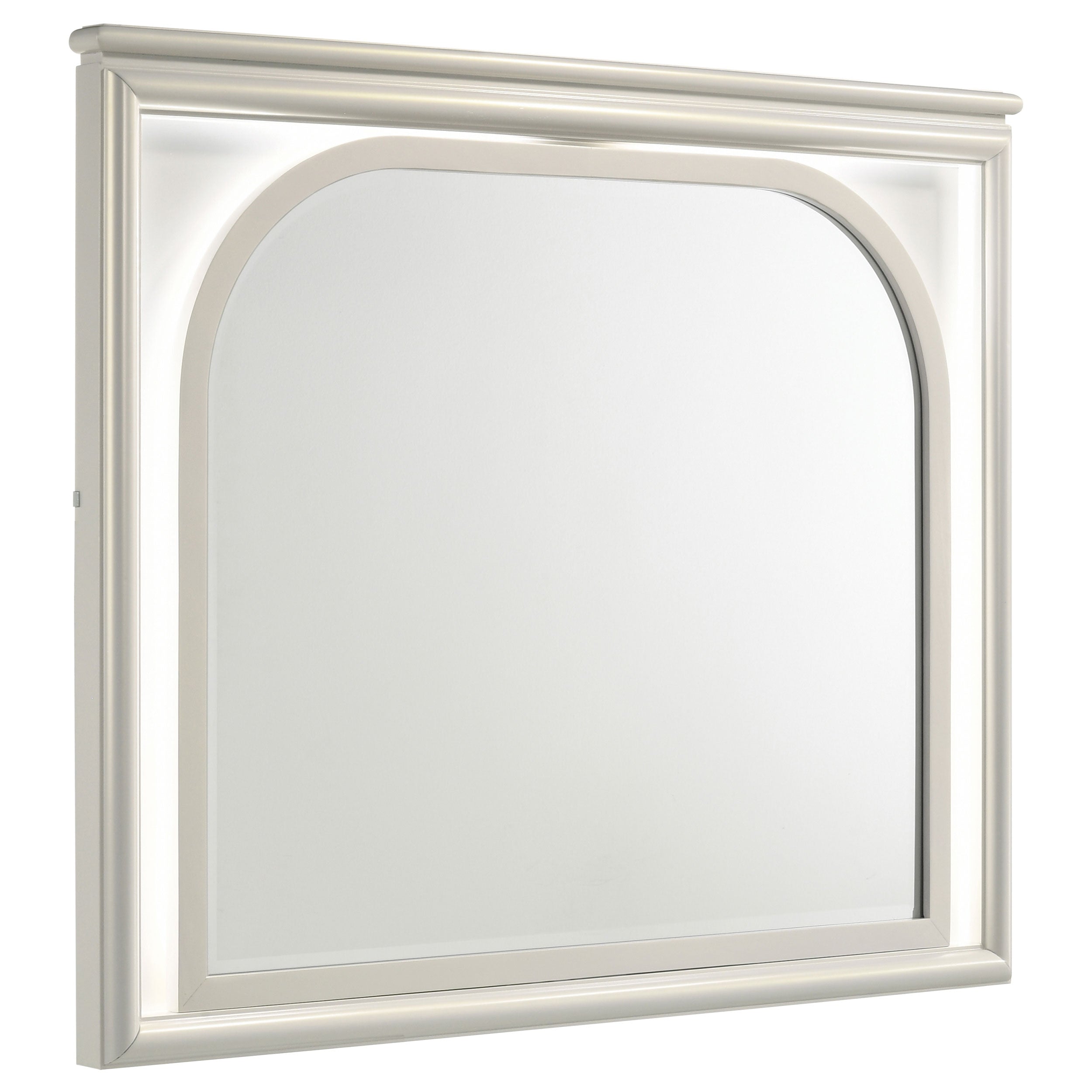 Orleans Furniture - Coaster - Olivia LED Dresser Mirror Pearl White - 224954