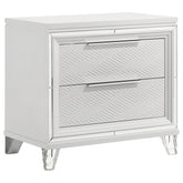 Orleans Furniture - Coaster - Marmore 2-drawer Nightstand Bedside Table White - 224962
