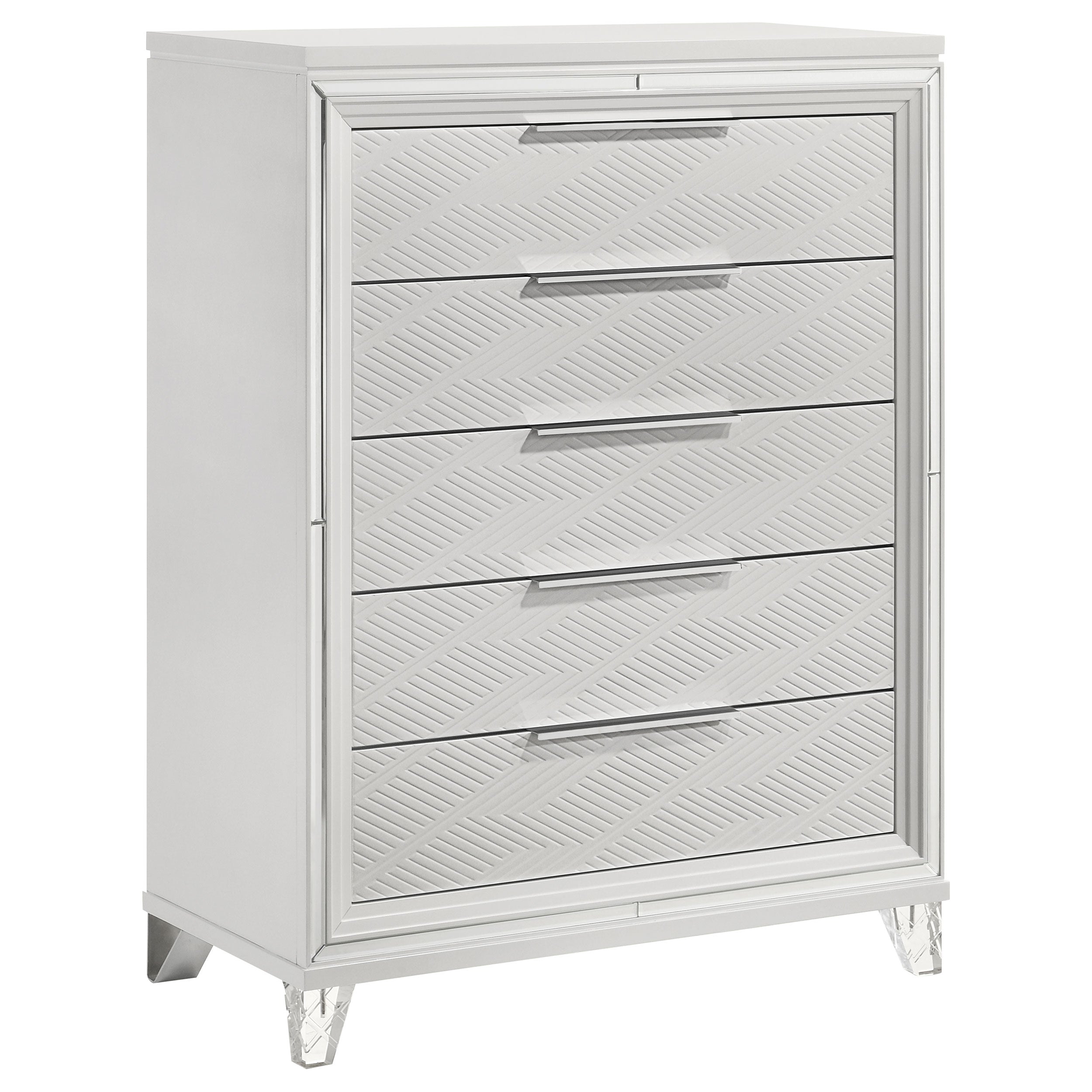 Orleans Furniture - Coaster - Marmore 5-drawer Bedroom Chest of Drawers White - 224965
