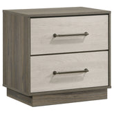 Orleans Furniture - Coaster - Fenwick 2-drawer Nightstand Bedside Table Grey Oak - 224982