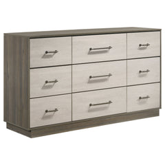 Orleans Furniture - Coaster - Fenwick 9-drawer Dresser Grey Oak - 224983