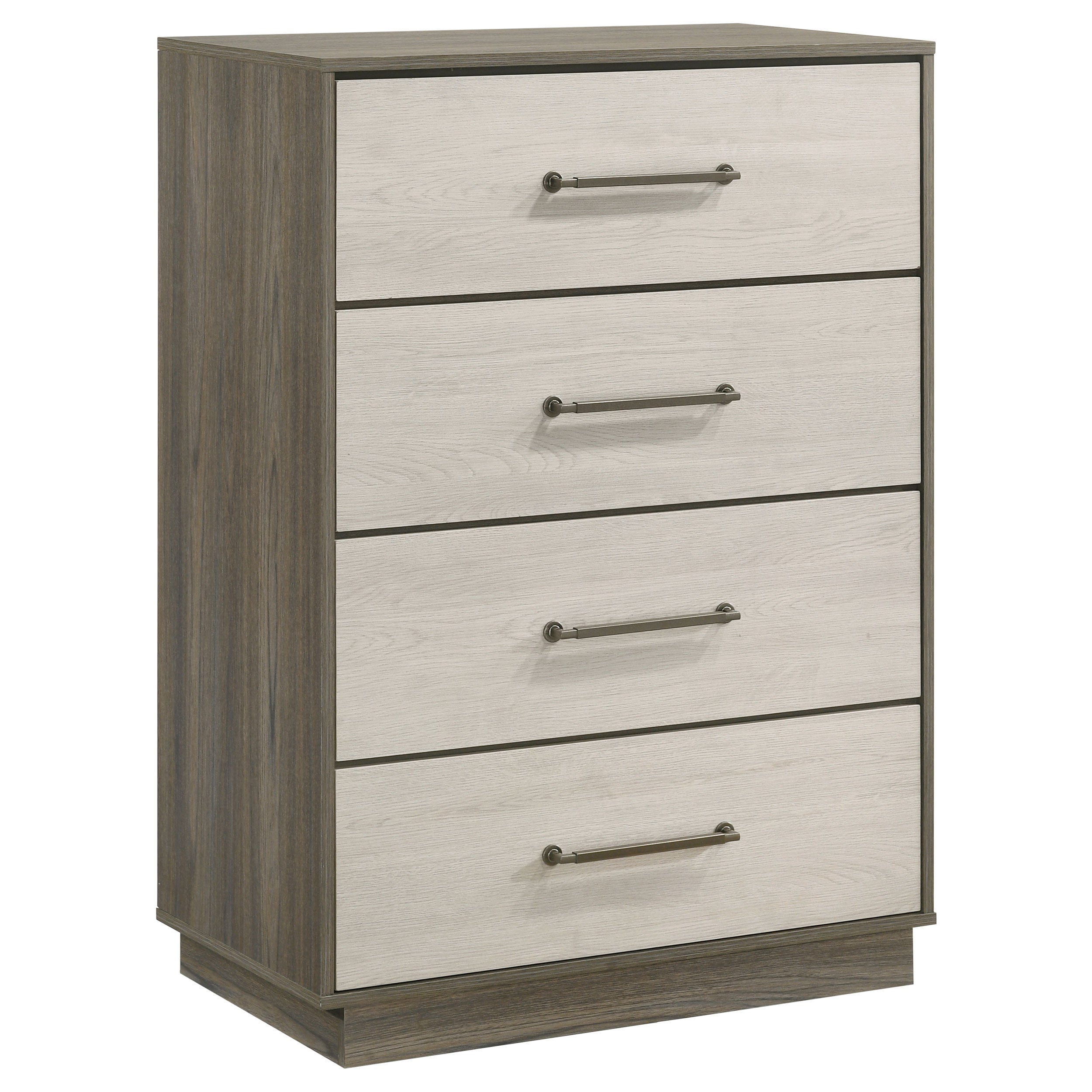Orleans Furniture - Coaster - Fenwick 4-drawer Chest of Drawers Grey Oak - 224985