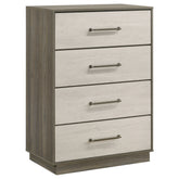 Orleans Furniture - Coaster - Fenwick 4-drawer Chest of Drawers Grey Oak - 224985
