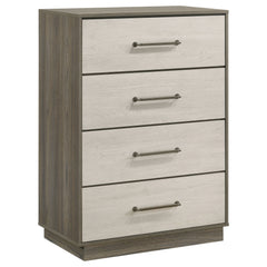 Orleans Furniture - Coaster - Fenwick 4-drawer Chest of Drawers Grey Oak - 224985
