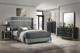 Orleans Furniture - Coaster - Lucia 5-piece Queen Bedroom Set Grey and Black - 224991Q-S5