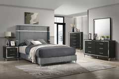 Orleans Furniture - Coaster - Lucia 5-piece Queen Bedroom Set Grey and Black - 224991Q-S5