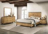 Orleans Furniture - Coaster - Kaywood 4-piece Eastern King Bedroom Set Natural Pine - 225001KE-S4