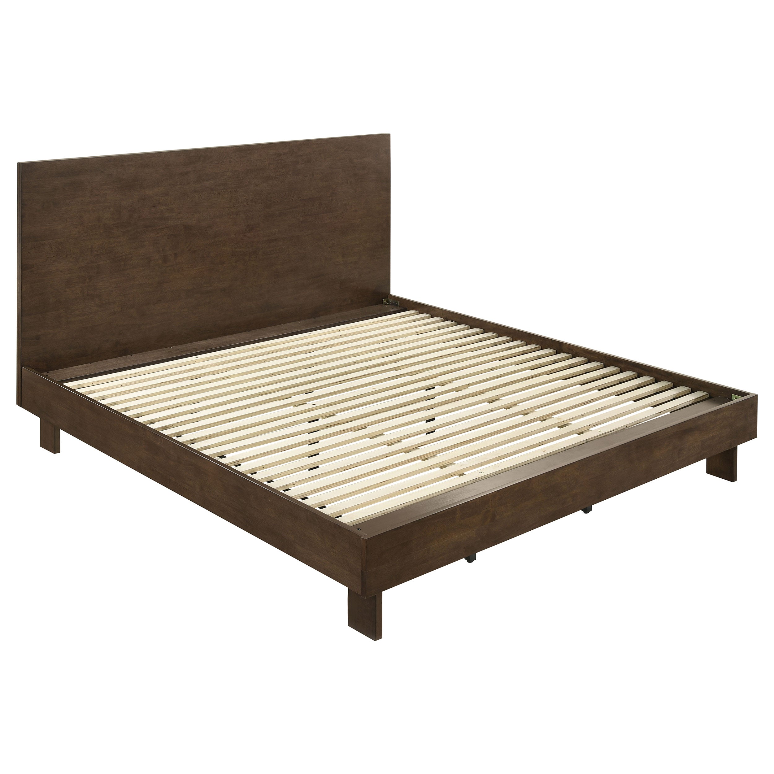 Orleans Furniture - Coaster - Glenwood 48-inch Eastern King Platform Panel Bed Warm Brown - 225011KE