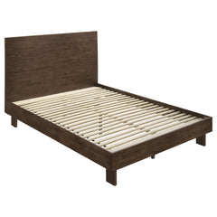 Orleans Furniture - Coaster - Glenwood 48-inch Queen Platform Panel Bed Warm Brown - 225011Q