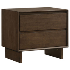 Orleans Furniture - Coaster - Glenwood 2-drawer Nightstand Bedside Table Warm Brown - 225012
