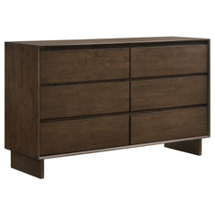Orleans Furniture - Coaster - Glenwood 6-drawer Dresser Cabinet Warm Brown - 225013