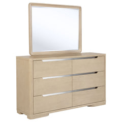 Orleans Furniture - Coaster - Ladera 6-drawer Bedroom Dresser and Mirror Light Elm - 225083M