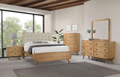 Orleans Furniture - Coaster - Robyn 5-piece California King Bedroom Set Light Ash - 225091KW-S5