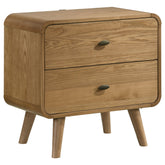 Orleans Furniture - Coaster - Robyn 2-drawer Nightstand Bedside Table Light Ash - 225092