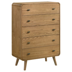 Orleans Furniture - Coaster - Robyn 5-drawer Bedroom Chest of Drawers Light Ash - 225095