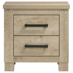 Oakglen 2-drawer Nightstand Bedside Table Weathered Oak