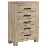 Orleans Furniture - Coaster - Oakglen 5-drawer Bedroom Chest of Drawers Weathered Oak - 225105