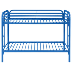 Morgan Metal Twin Over Twin Bunk Bed Blue