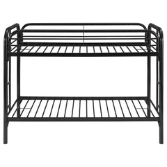 Morgan Metal Twin Over Twin Bunk Bed Black