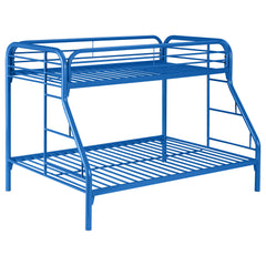 Orleans Furniture - Coaster - Morgan Metal Twin Over Full Bunk Bed Blue - 2258B