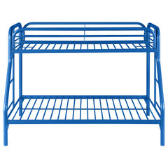 Morgan Metal Twin Over Full Bunk Bed Blue