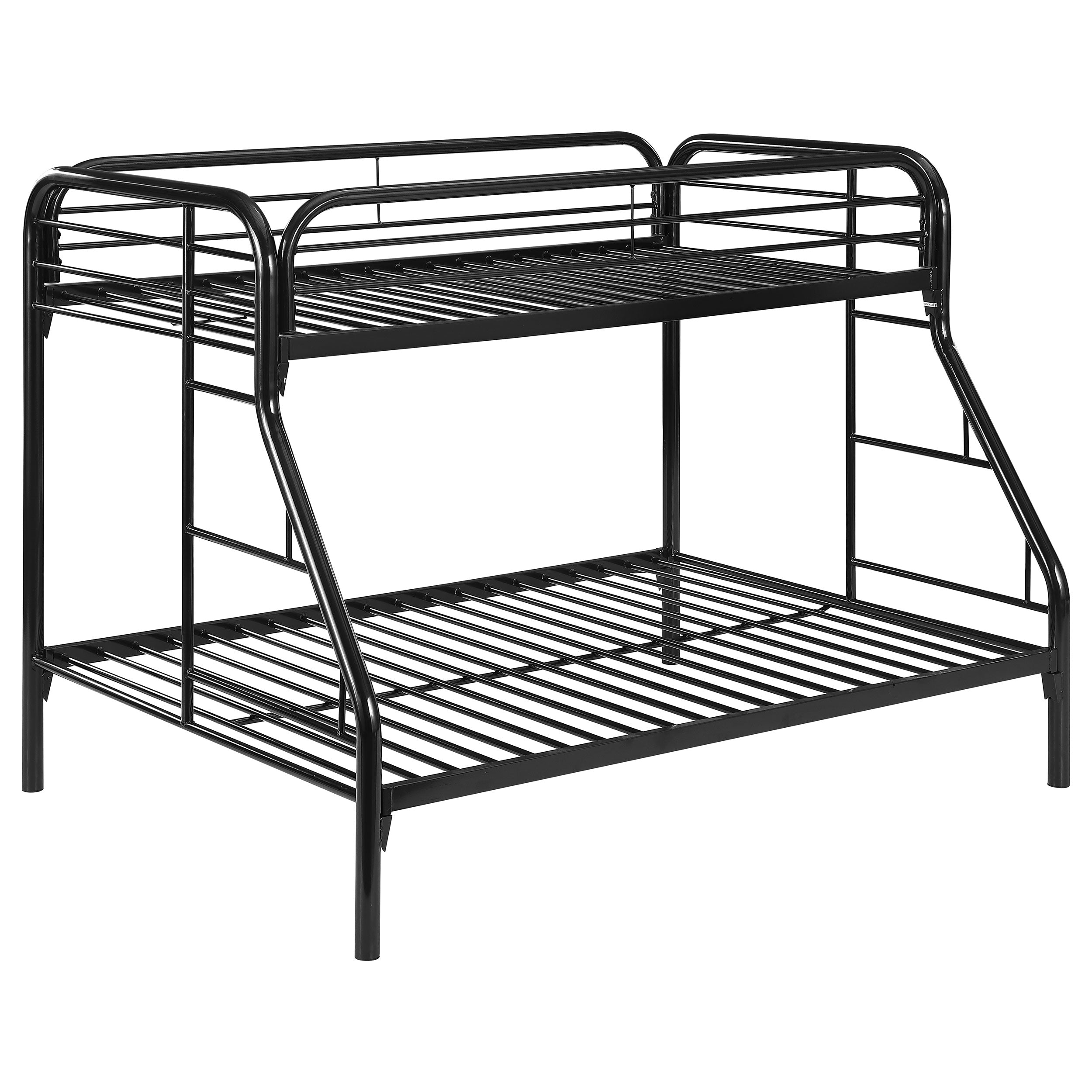 Orleans Furniture - Coaster - Morgan Metal Twin Over Full Bunk Bed Black - 2258K