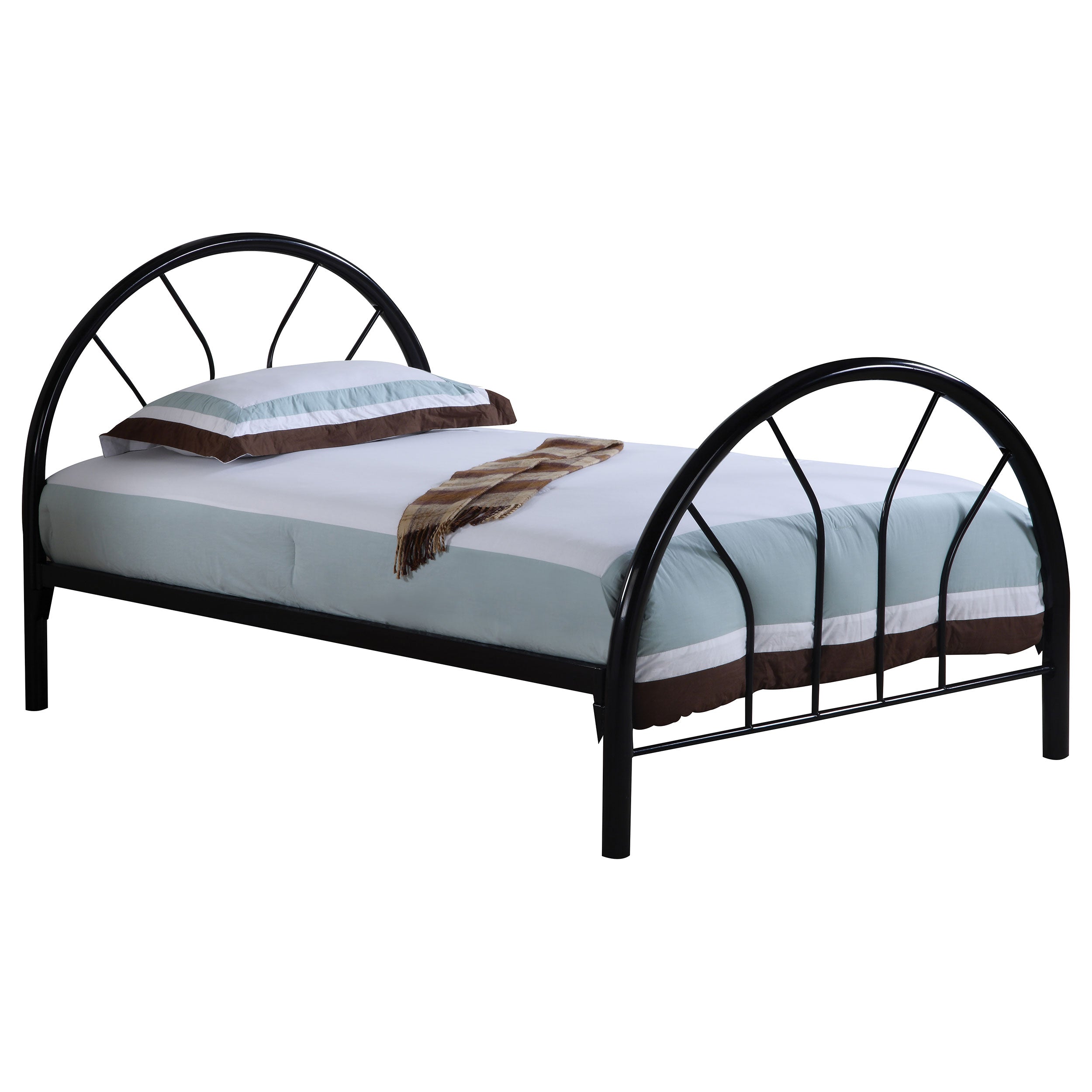 Orleans Furniture - Coaster - Marjorie Metal Twin Open Frame Bed Black - 2389B