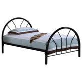 Orleans Furniture - Coaster - Marjorie Metal Twin Open Frame Bed Black - 2389B