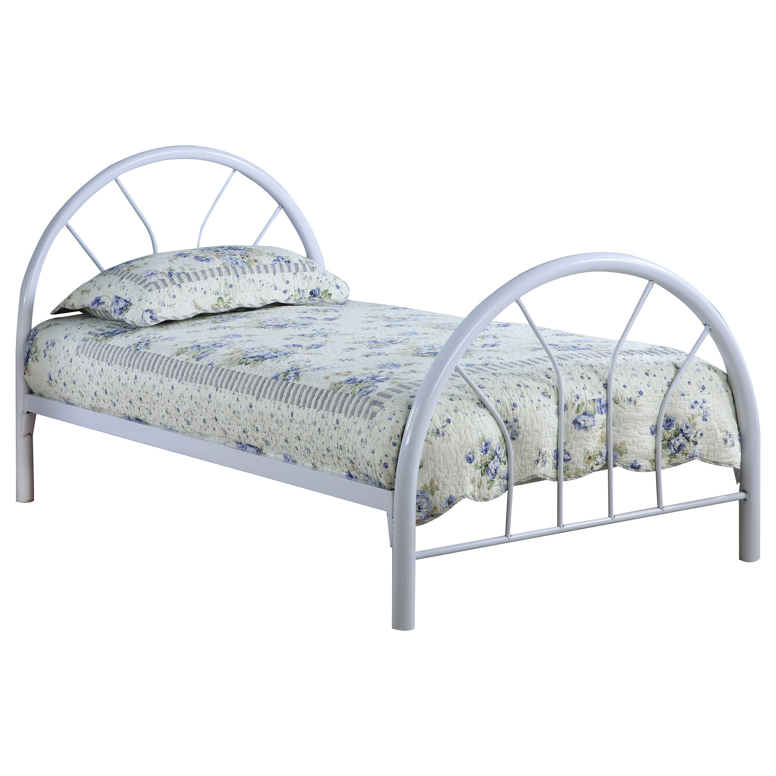 Orleans Furniture - Coaster - Marjorie Metal Twin Open Frame Bed White - 2389W