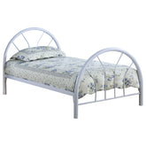 Orleans Furniture - Coaster - Marjorie Metal Twin Open Frame Bed White - 2389W