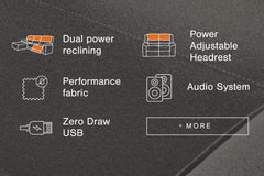 Orleans Furniture - Ashley Furniture - ModMax II Sectional - 7-Piece Power Reclining Sectional with Chaise / Salt and Pepper - 65906S7