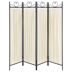 Dove 4-Panel Room Divider Folding Shoji Screen Beige