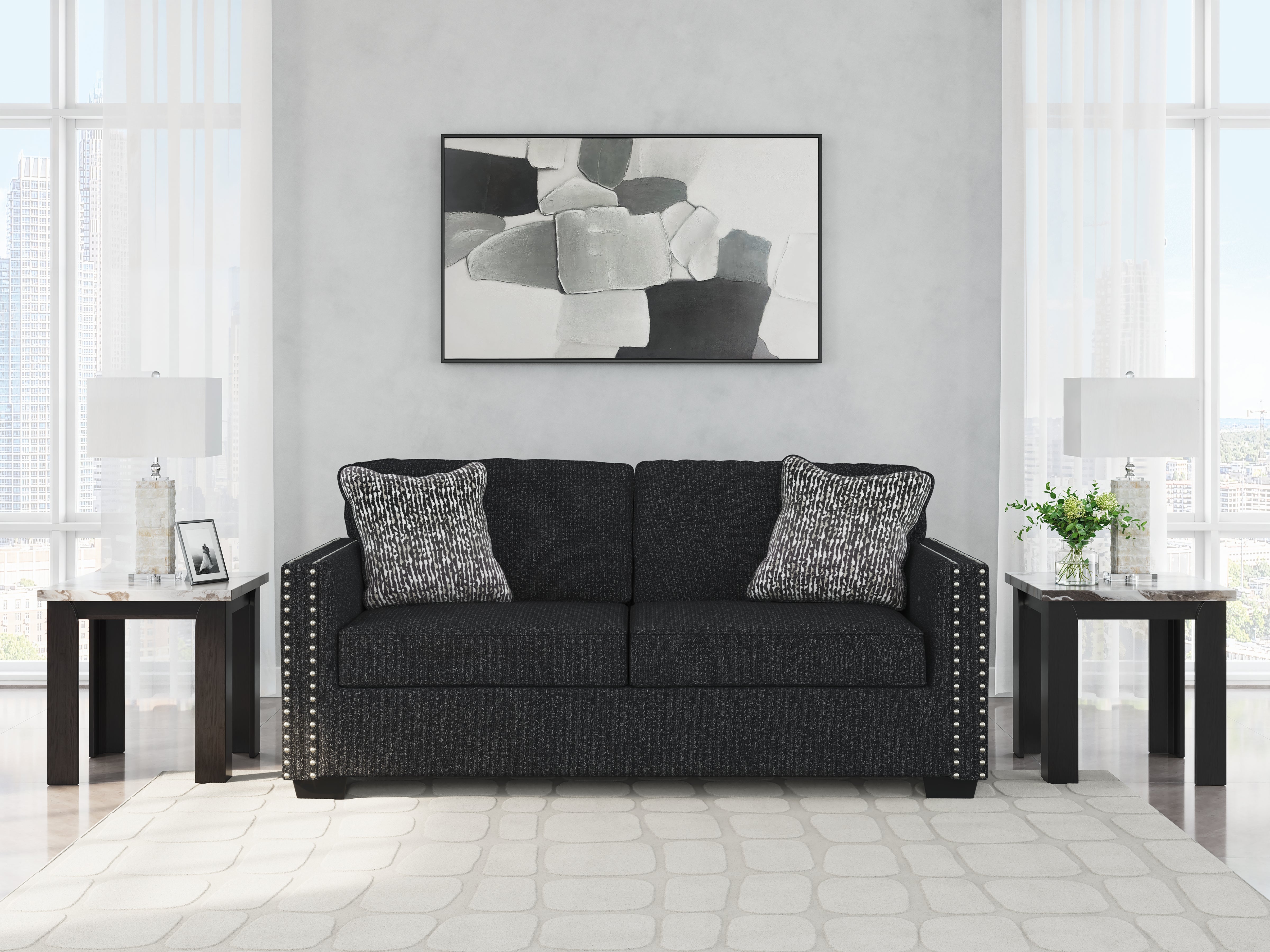 Orleans Furniture - Ashley Furniture - Jasmine Peaks Living Room - Loveseat / Coal - 2890435