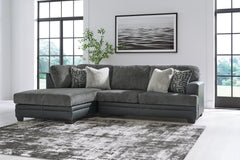 Orleans Furniture - Ashley Furniture - Brixley Pier Sectional - LAF 2-Piece Sectional with Chaise / Graphite - 29906S2