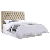 Orleans Furniture - Coaster - Chloe Upholstered Full Panel Headboard Oatmeal - 300007FB1
