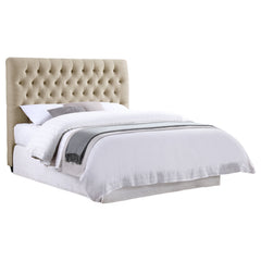 Orleans Furniture - Coaster - Chloe Upholstered Full Panel Headboard Oatmeal - 300007FB1