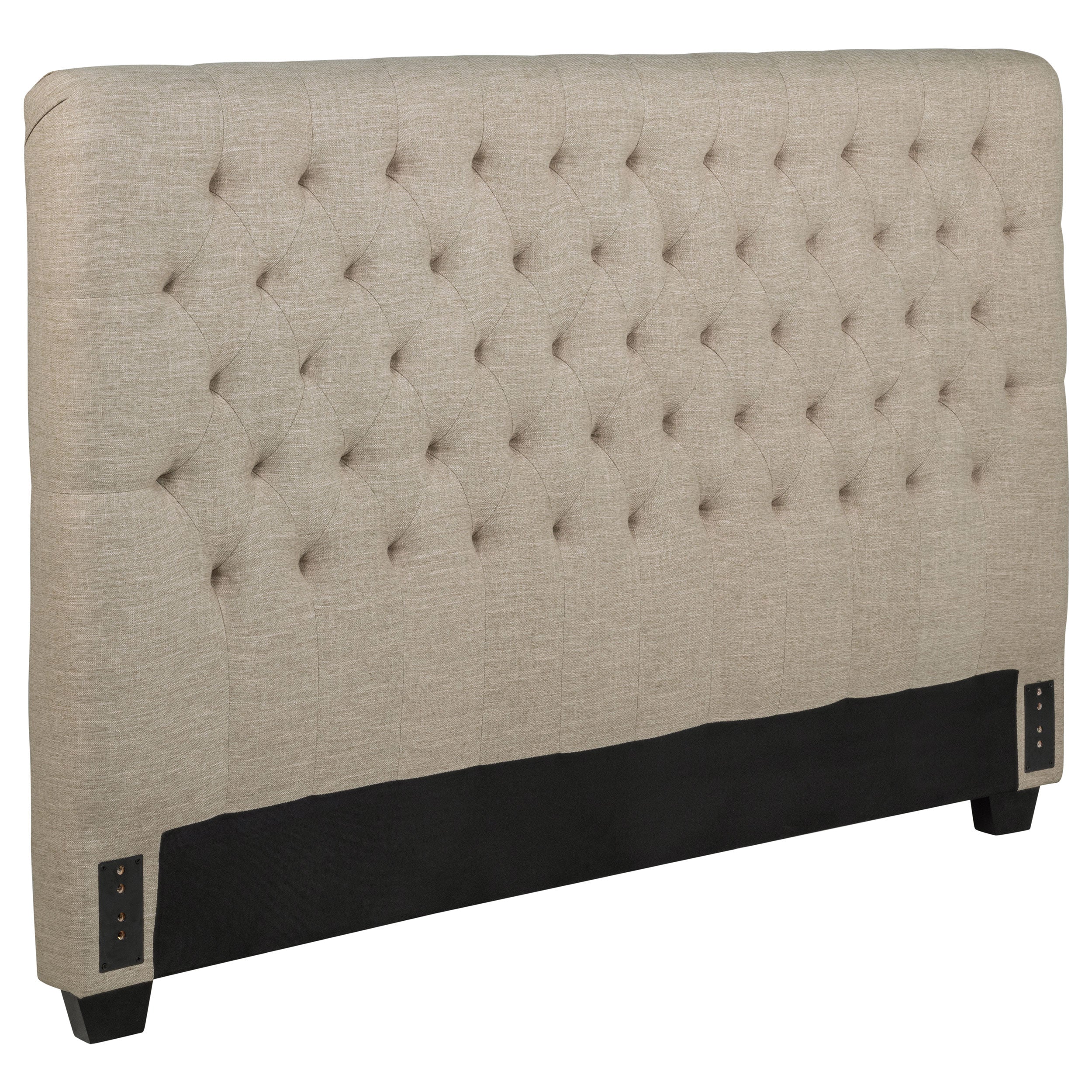 Orleans Furniture - Coaster - Chloe Upholstered California King Panel Headboard Oatmeal - 300007KWB1