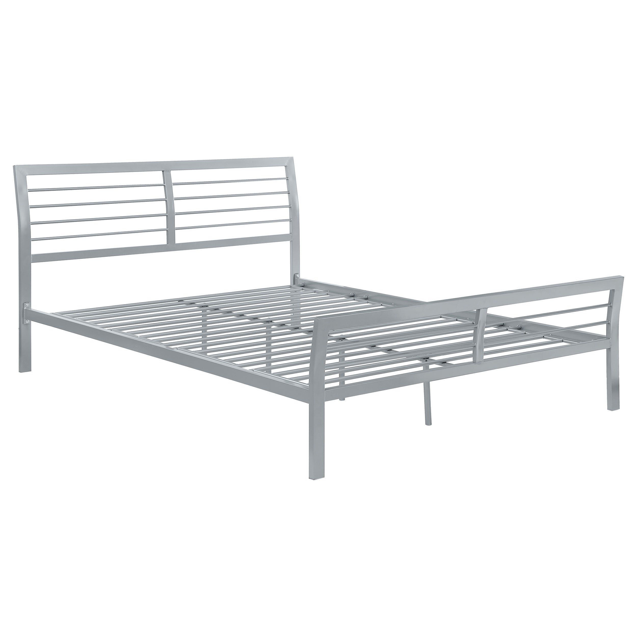 Orleans Furniture - Coaster - Cooper Metal Queen Open Frame Bed Silver - 300201Q