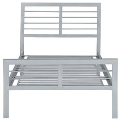 Cooper Metal Twin Open Frame Bed Silver