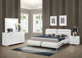 Orleans Furniture - Coaster - Jeremaine 4-piece Queen Bedroom Set White - 300345Q-S4