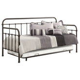 Orleans Furniture - Coaster - Livingston Metal Twin Daybed with Trundle Dark Bronze - 300398