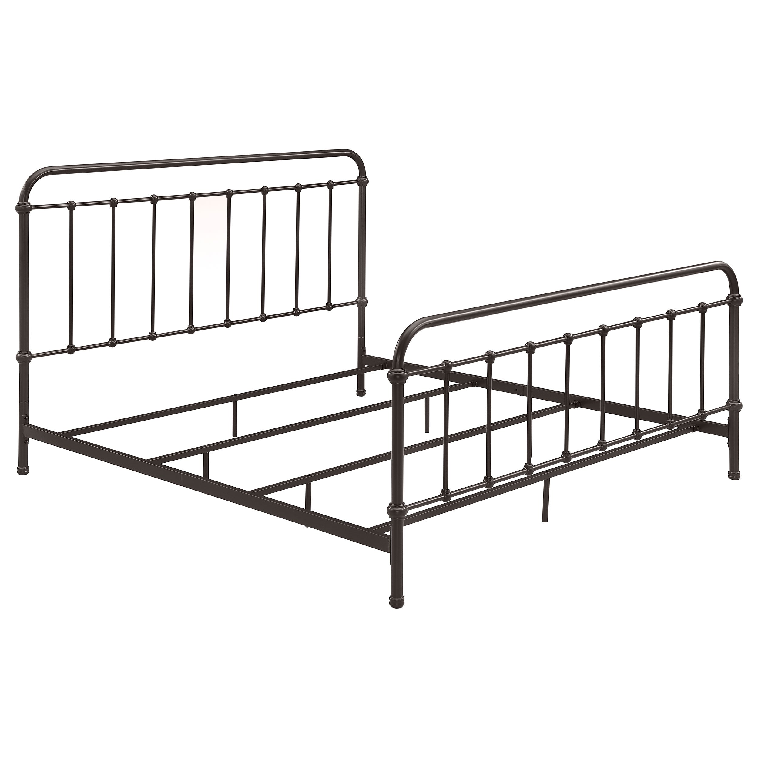 Orleans Furniture - Coaster - Livingston Metal Eastern King Open Frame Bed Dark Bronze - 300399KE