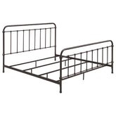 Orleans Furniture - Coaster - Livingston Metal Eastern King Open Frame Bed Dark Bronze - 300399KE