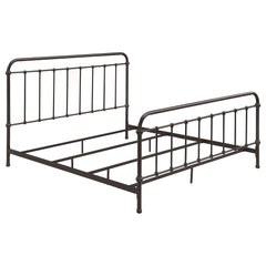 Orleans Furniture - Coaster - Livingston Metal Eastern King Open Frame Bed Dark Bronze - 300399KE