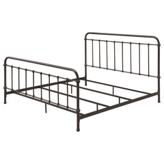 Livingston Metal Eastern King Open Frame Bed Dark Bronze