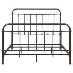 Livingston Metal California King Open Frame Bed Dark Bronze