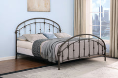Rowan Metal Eastern King Open Frame Bed Dark Bronze