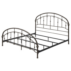 Rowan Metal Eastern King Open Frame Bed Dark Bronze