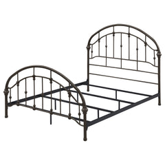 Rowan Metal Queen Open Frame Bed Dark Bronze
